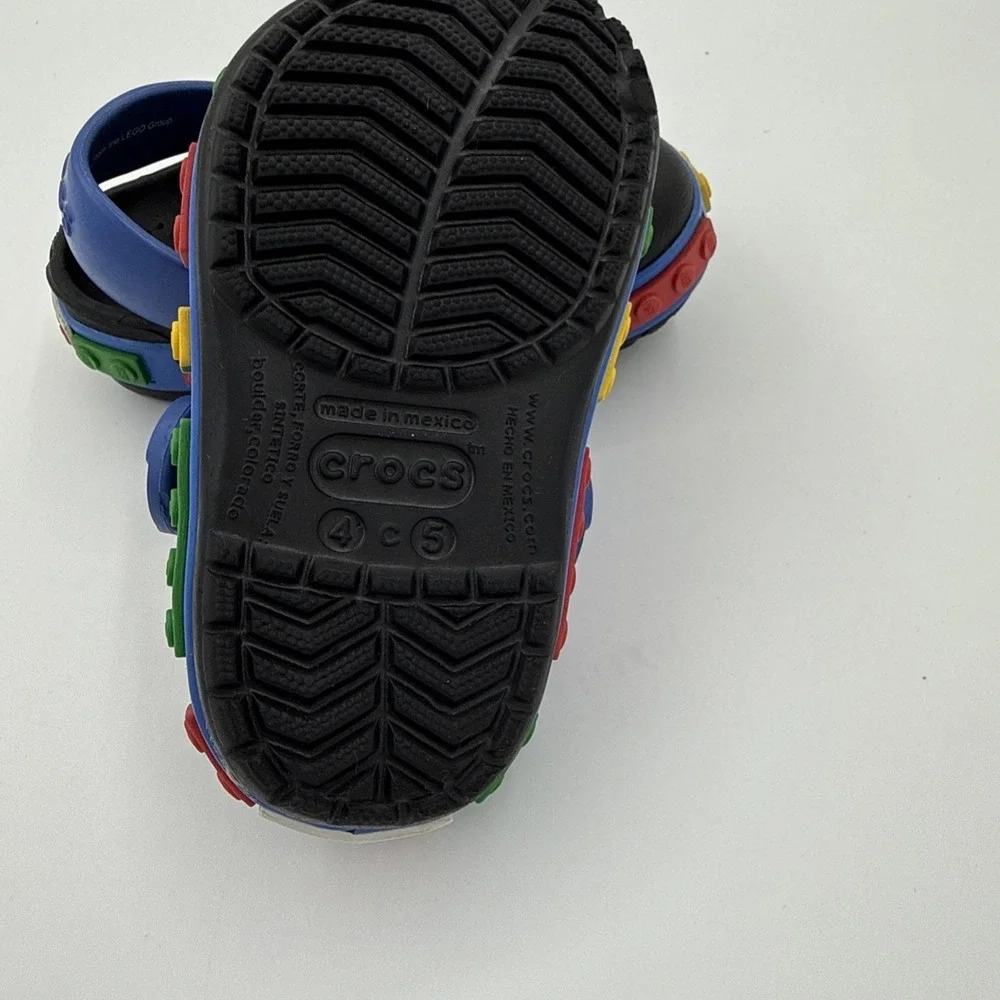 Crocs Toddler Size 4 5 C Black Lego Clogs
